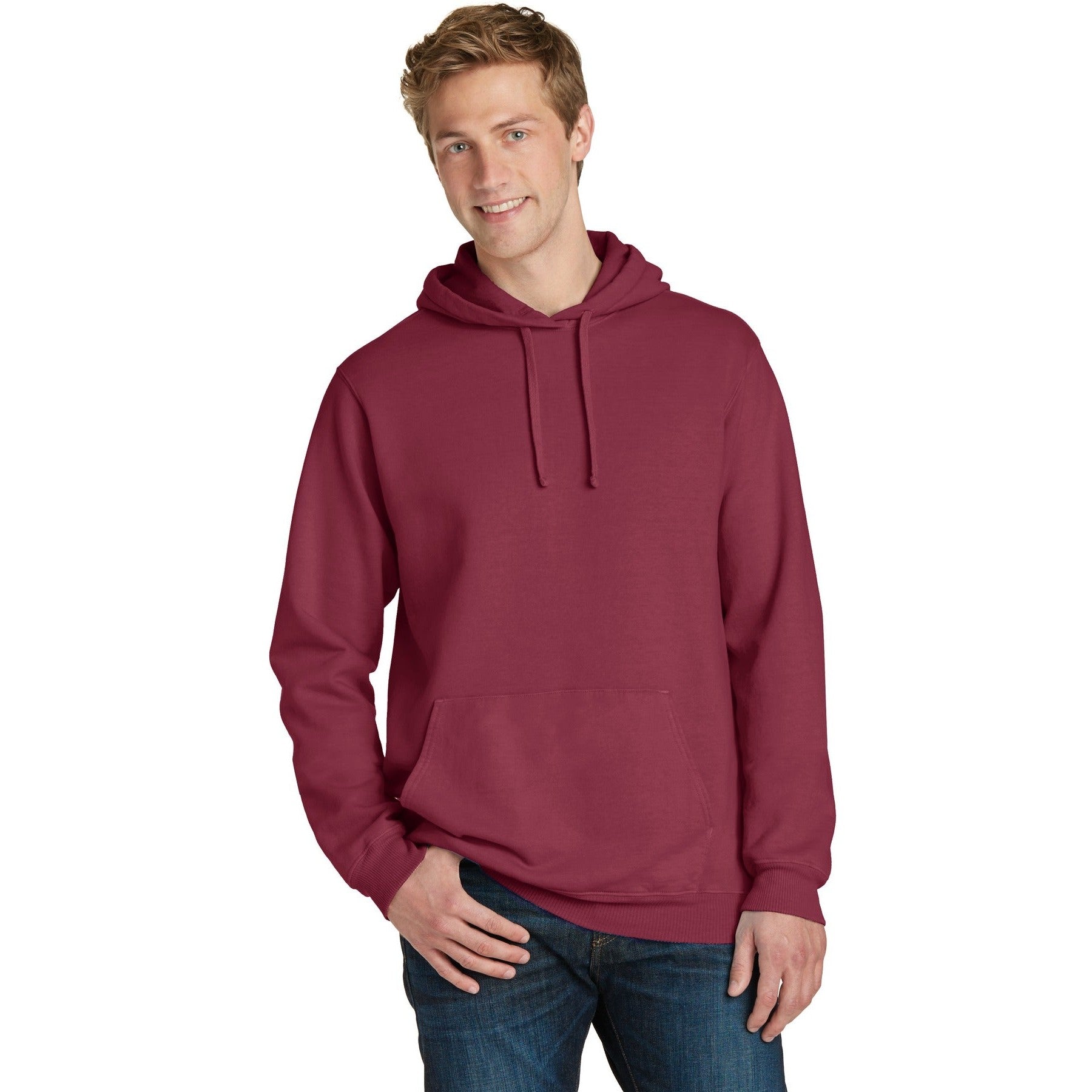 Port & Company-Port & Company® Beach Wash® Garment-Dyed Pullover Hooded Sweatshirt. PC098H-MedTech-7